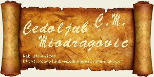 Čedoljub Miodragović vizit kartica